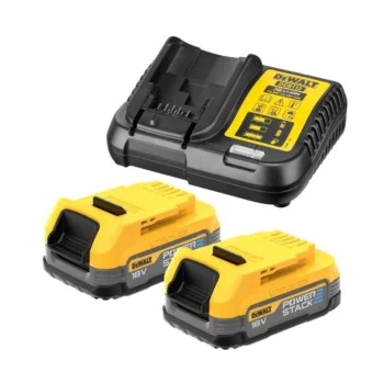 Батерия със зарядно устройство DeWALT DCB1102E2 / 18 V, 2 бр. Li-Ion