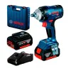 GDS18V - Bosch 400 impact wrench, power 400 nm, with 2 x 5.0 Ah lithium-ion battery, fast charger