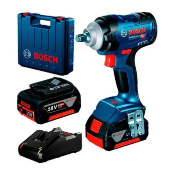 GDS18V - Bosch 400 impact wrench, power 400 nm, with 2 x 5.0 Ah lithium-ion battery, fast charger