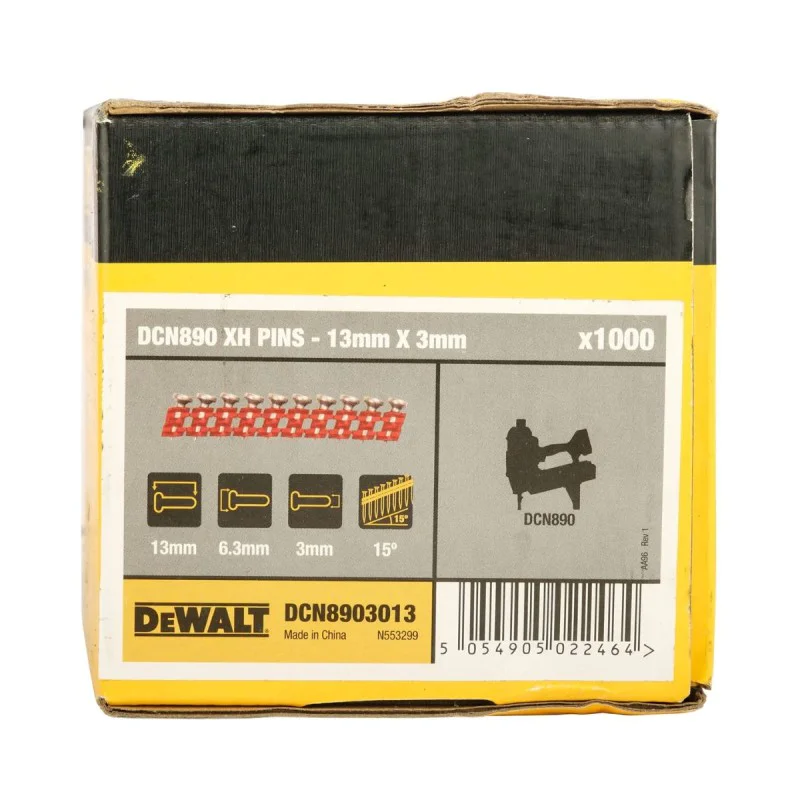 DeWALT DCN8903013 3x13 mm, 1000 pcs, Extra Hard