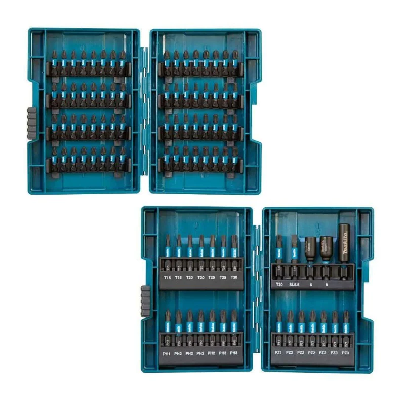 Set of impact bits / bits with magnetic holder Makita E-03109 - 90 pieces