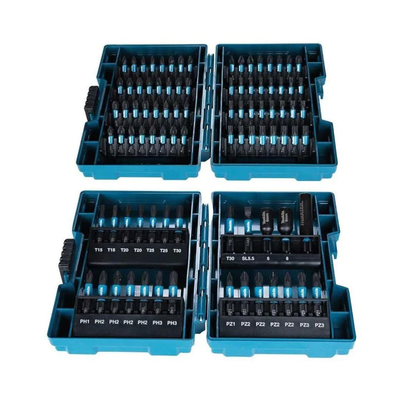 Set of impact bits / bits with magnetic holder Makita E-03109 - 90 pieces
