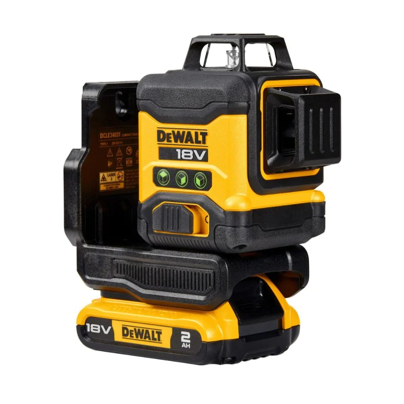 DeWalt DCLE34031D1 Laser Level - 3x360° Green Beam 18V XR Compact