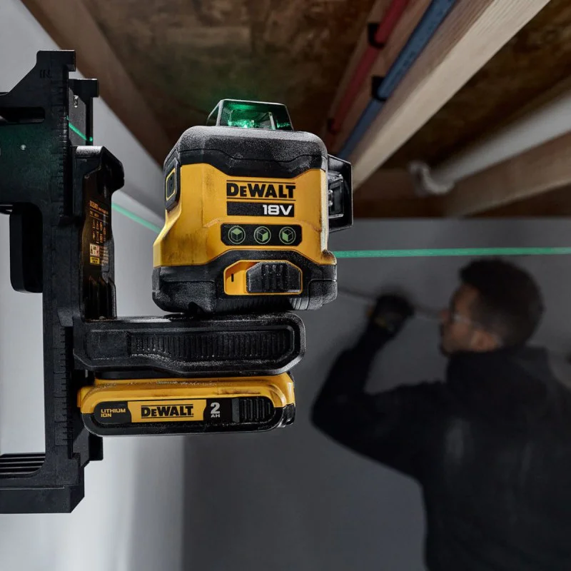 DeWalt DCLE34031D1 Laser Level - 3x360° Green Beam 18V XR Compact