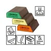 Sandpaper / sponge for manual sanding Bosch - 98x120 mm, 2608621252 - 3 pcs.