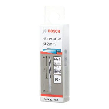 Metal drill bit f2.0mm Bosch 2608577188, HSS, PointTeQ