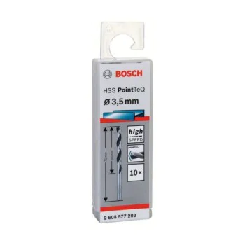 Metal drill bit f3.5mm Bosch 2608577203, HSS, PointTeQ