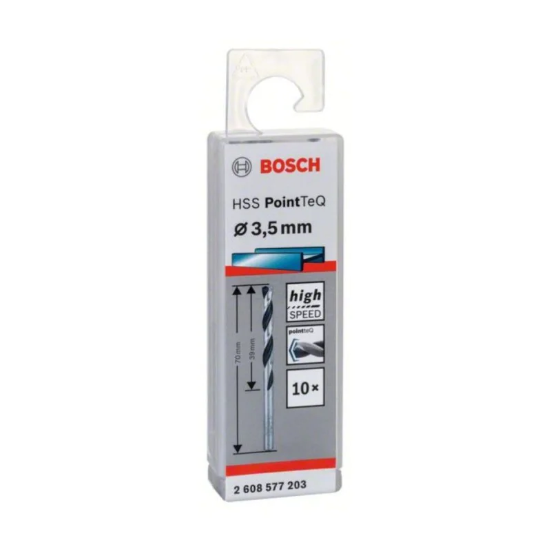 Metal drill bit f3.5mm Bosch 2608577203, HSS, PointTeQ