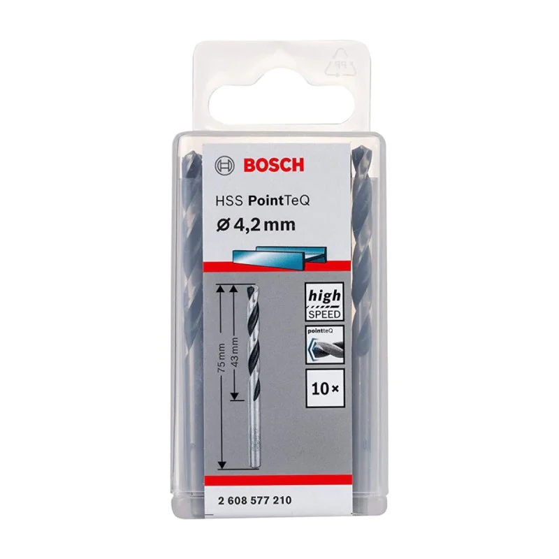 Metal drill bit f4.2mm Bosch 2608577210, HSS, PointTeQ