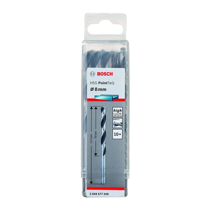 Metal drill bit f8.0mm Bosch 2608577248, HSS, PointTeQ