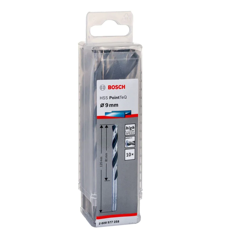 Metal drill bit f9.0mm Bosch 2608577258, HSS, PointTeQ