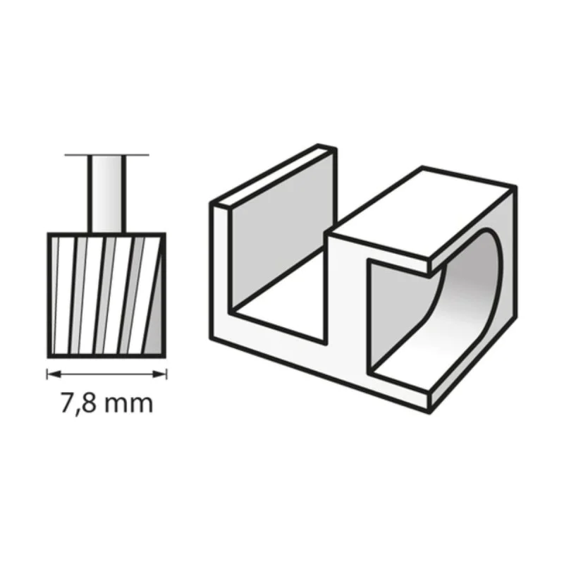 High Speed Router - 7.8 mm - Dremel - 7.8 mm - cylindrical shape