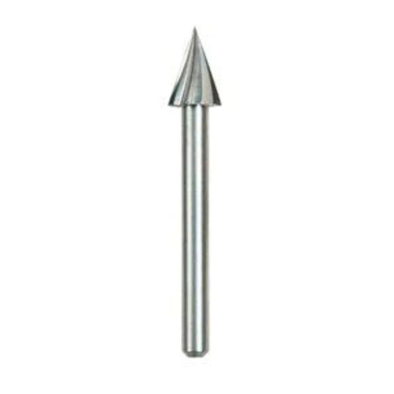 High Speed Router - 6.4 mm - Dremel's largest head with triangular shape, shaping and creating V-shaped grooves e.g. wood