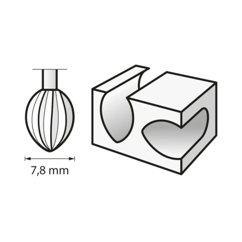 High Speed Router 7,8 mm - Dremel - carving and removing large amounts of material such as wood