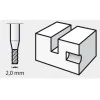 High Speed Router 2.0 mm - Dremel - medium head with cylindrical shape
