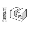 3.2 mm High Speed Router - Dremel - medium head with cylindrical shape