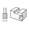 High Speed Router 5.6 mm - Dremel - medium head with cylindrical shape