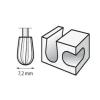 High Speed Router 7,2 mm - Dremel - carving and removing large amounts of material such as wood -