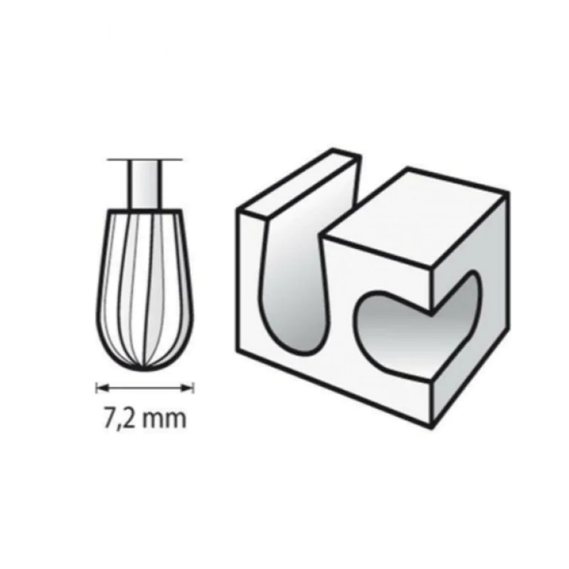 High Speed Router 7,2 mm - Dremel - carving and removing large amounts of material such as wood -