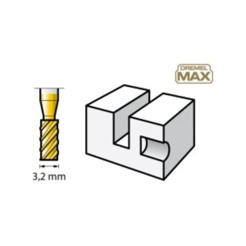 High Speed Router - Engraving Bit - Dremel 3,2 mm 2 pcs.