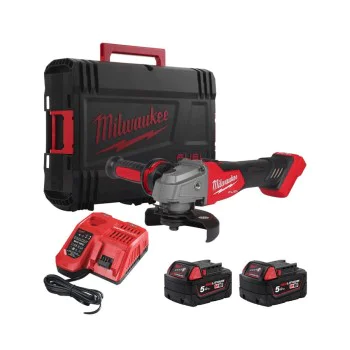 Акумулаторен ъглошлайф MILWAUKEE M18FSAG125X-502X, безчетков ф125мм