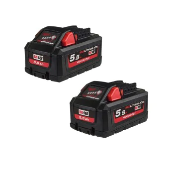 Milwaukee M18HB5.5 - 2 pcs 18V 5.5Ah Li-ion batteries