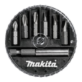 Bits with magnetic holder Makita D-73265, 7 pcs, 25 mm