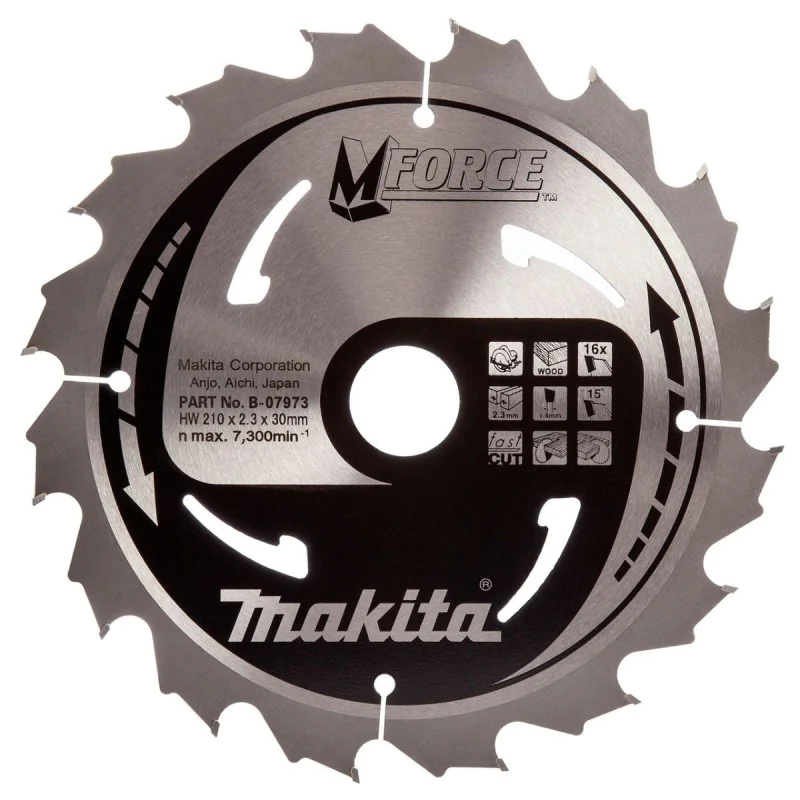Makita wood saw blade ф 210x30 16z