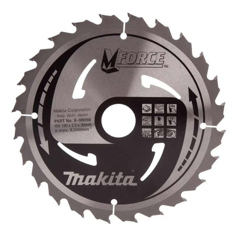 Circular saw blade Makita B-08056 for wood ф 190x30x24z