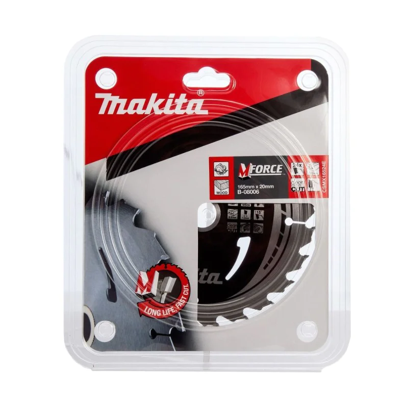Makita wood saw blade ф 165x2.0x20, 24z
