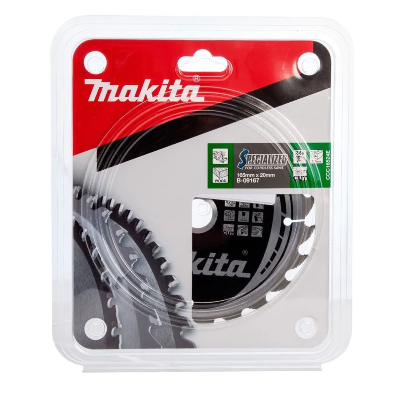 Makita wood saw blade 165x20 24 z