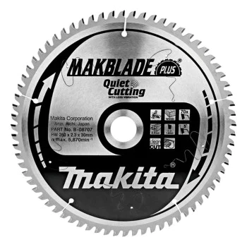 Circular saw blade for wood TCT, Makita B-08707 u 260x30x70T, MAKBlade Plus