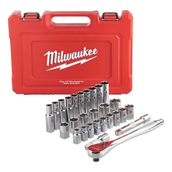 Комплект тресчотка с вложки Milwaukee - 28 броя, 1/2″