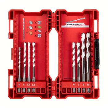 Milwaukee Universal Drill Bits Set 4932471113, 4-10mm Multi-Material, 8 Pieces