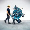 Makita cordless trolley basket 199008-0