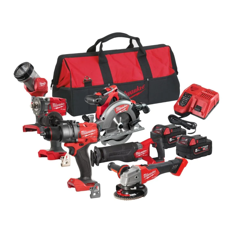 Cordless Milwaukee M18FPP6F3-502B M18TM Brushless Machine Set