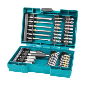 Битове - комплект с магнитен държач Makita B-55697, 43 бр, 1/4"
