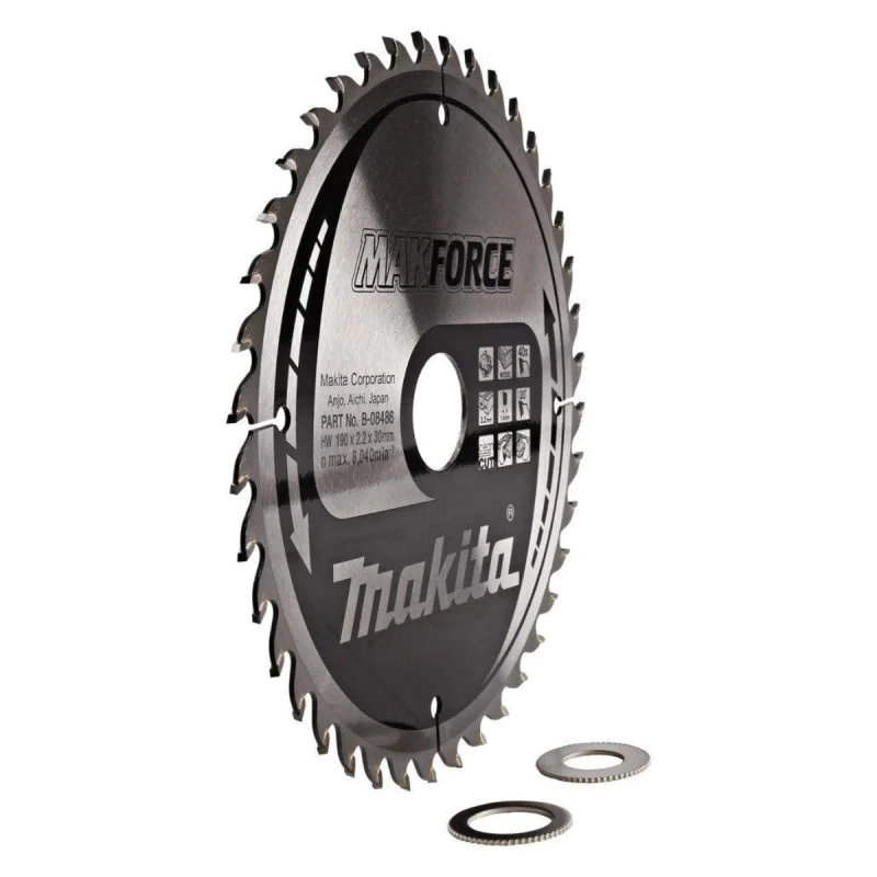 Makita wood saw blade B-08486, TCT, 190mm x 30mm x 40
