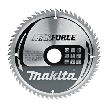 Циркулярен диск за дърво Makita B-08551, TCT, 190мм x 30мм x 60