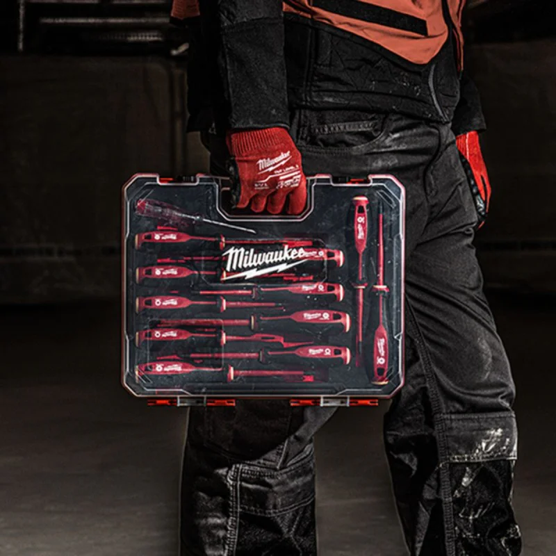 Milwaukee 4932479095 VDE TRI-LOBE - 12 Piece Electric Screwdriver Set