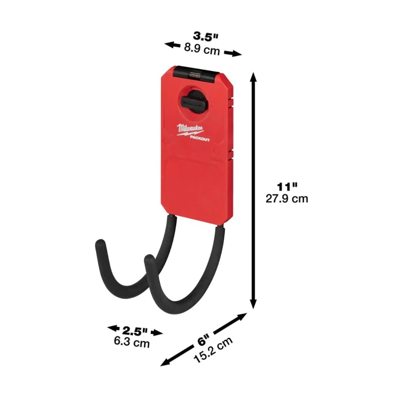 Milwaukee hooks for Packout system