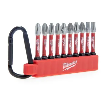 Milwaukee 4932492939 Комплект ударни накрайници с карабинер - 10 части