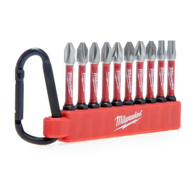 Milwaukee 4932492939 Impact socket set with carabiner - 10 pieces