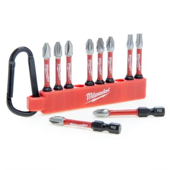 Milwaukee 4932492939 Комплект ударни накрайници с карабинер - 10 части
