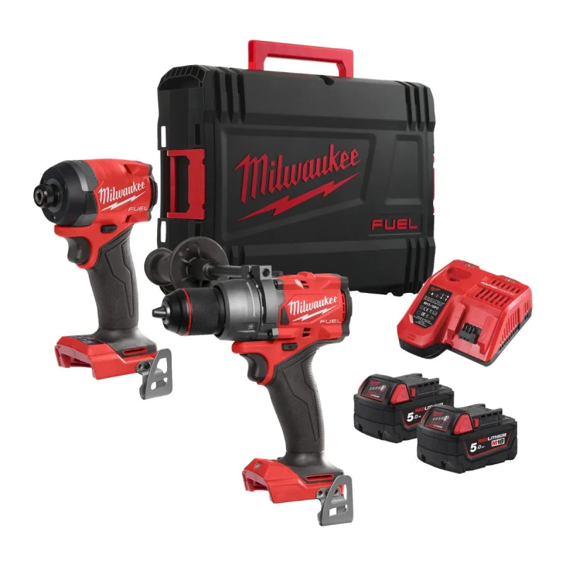 Milwaukee M18FPP2A3-502X M18FPD3, M18FID3 screwdriver and impact driver set