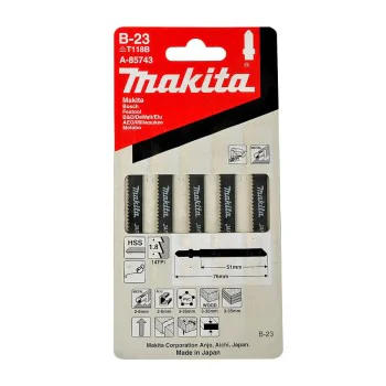 Нож за прободен трион Makita A-85743, B-23, 51мм, 5бр