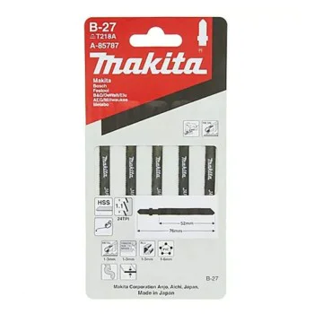 Нож за прободен трион Makita A-85787, B-27, 52мм, 5бр
