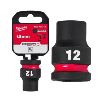 Ударна вложка 12 mm Milwaukee 4932480306 - 1/2", 38 мм, Hex, SHOCKWAVE™