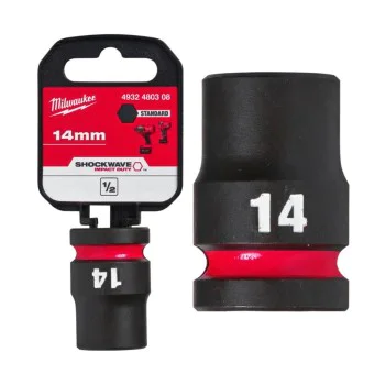 Ударна вложка 14 mm Milwaukee 4932480308 - 1/2", 38 мм, Hex, SHOCKWAVE™