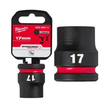 Ударна вложка 17 mm Milwaukee 4932480311 - 1/2", 38 мм, Hex, SHOCKWAVE™